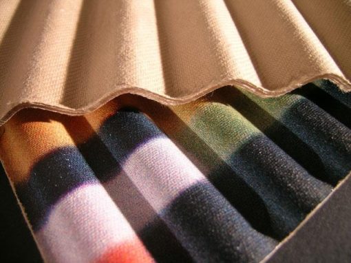 Pannello corrugato flessibile in cellulosa