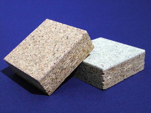 Trattamento a base poliestere con effetto granito